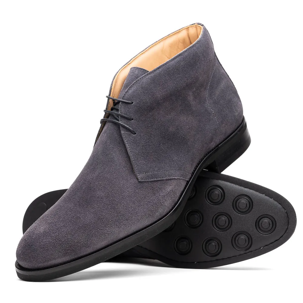 46-592-GRY MARCO Suede Calfskin Chukka Boot Grey