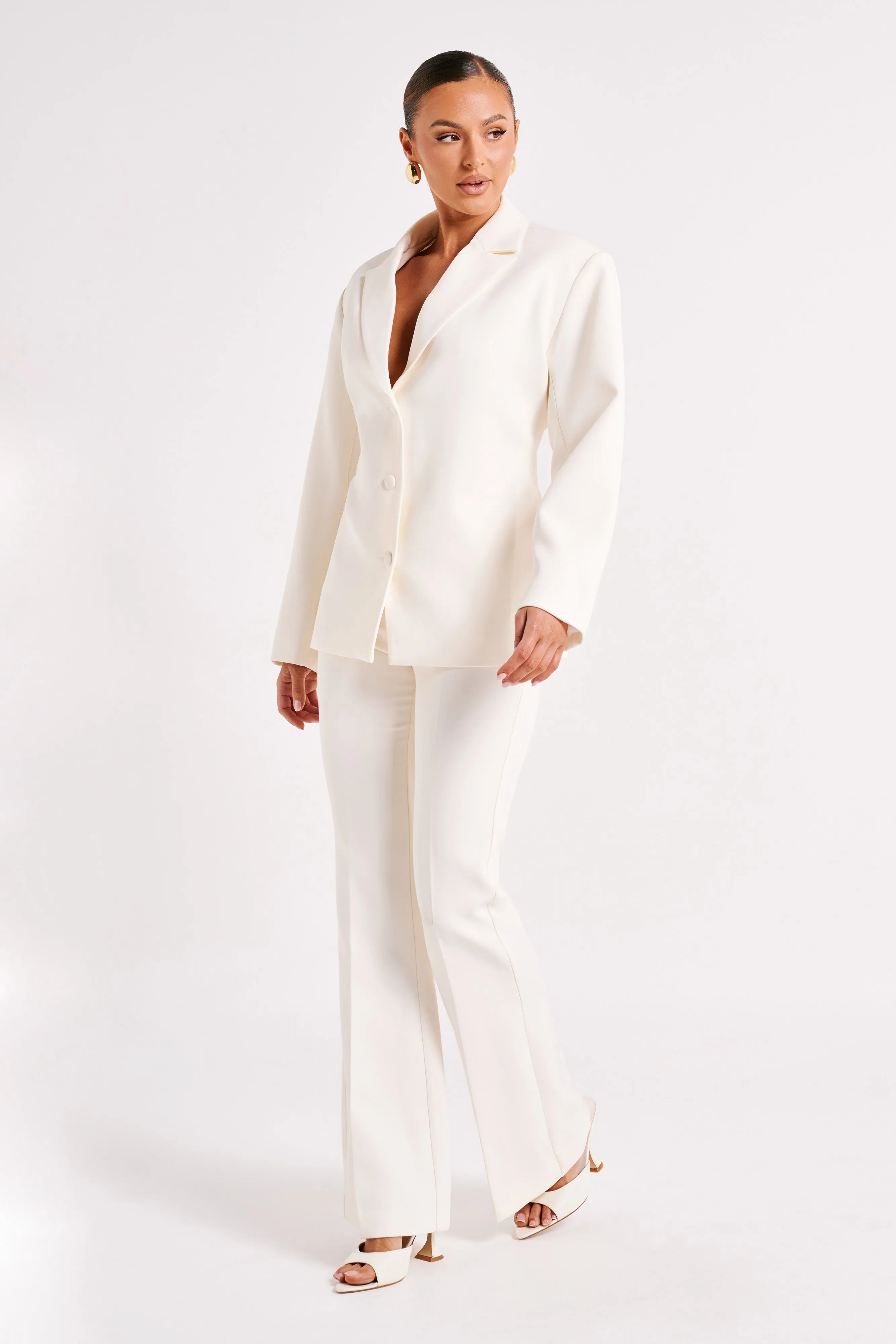 Addie Suiting Blazer - Ivory