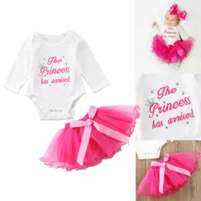 Baby Girl Romper Bodysuit Tutu Skirts Outfits Set