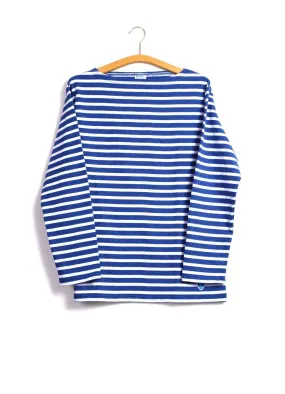 MARINE NATIONALE | Striped T-shirt | Peacock White