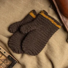 Handcrafted Wool Mittens with Traditional Naalbinding Technique