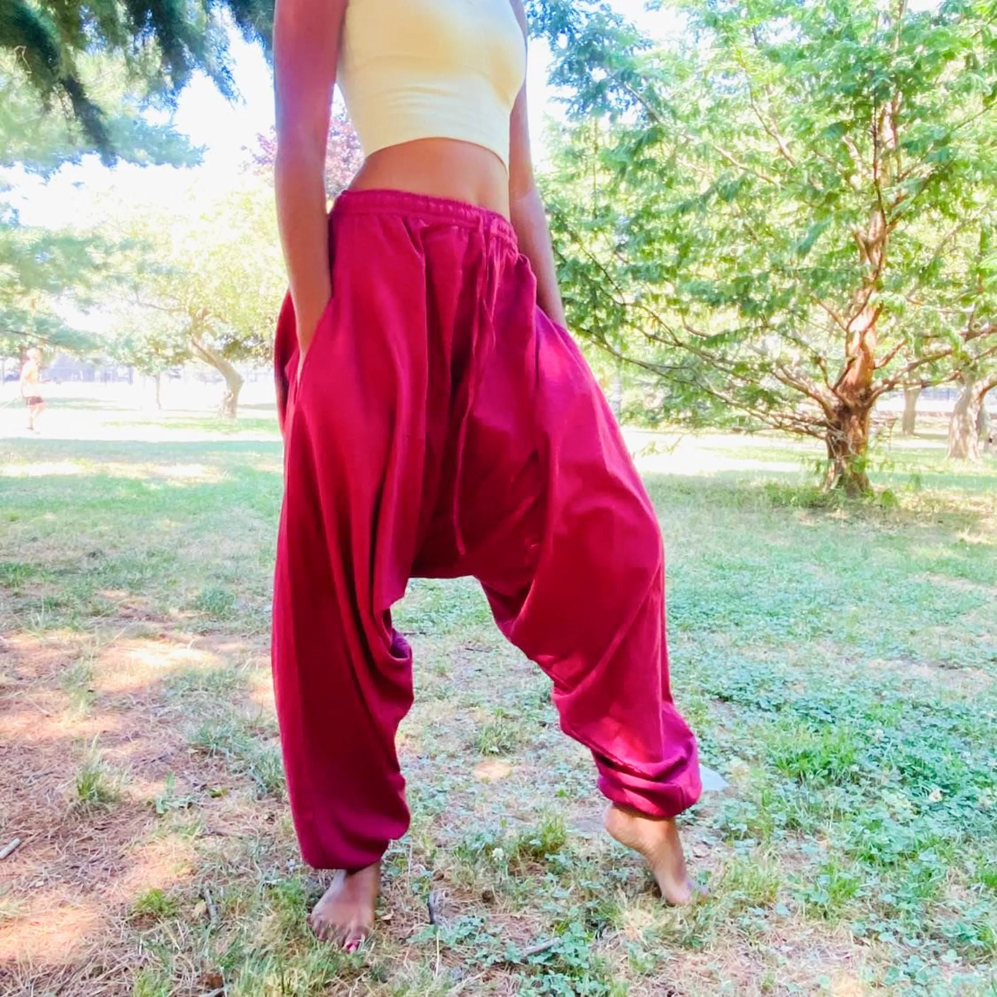 Organic Cotton Solid Color Unisex Pants